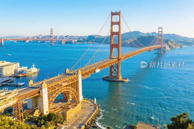 金门大桥全景风光