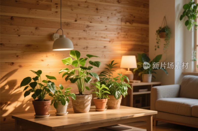 温馨室内绿植布置场景