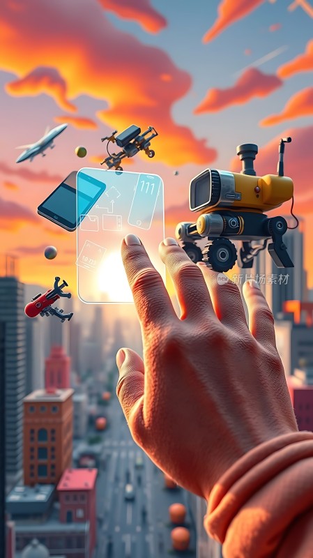 科技之手掌控未来世界