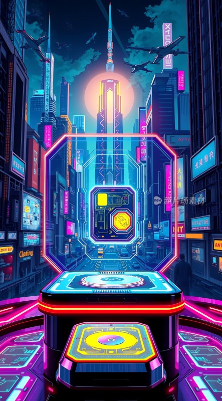 未来科技都市之夜