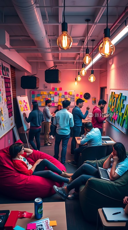 创意碰撞头脑风暴会议现场