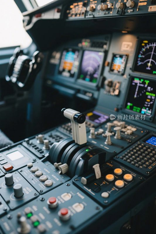 飞机驾驶舱控制台