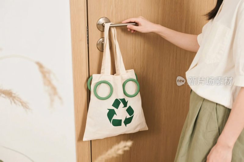 环保布袋悬挂展示