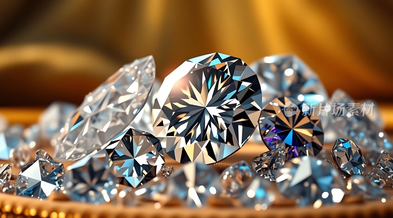 璀璨钻石闪耀光芒