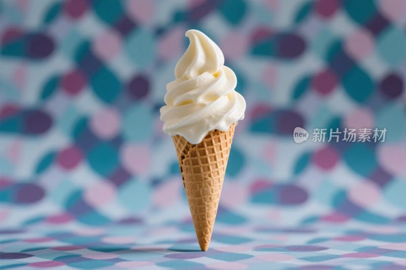 冰淇淋甜筒创意图案