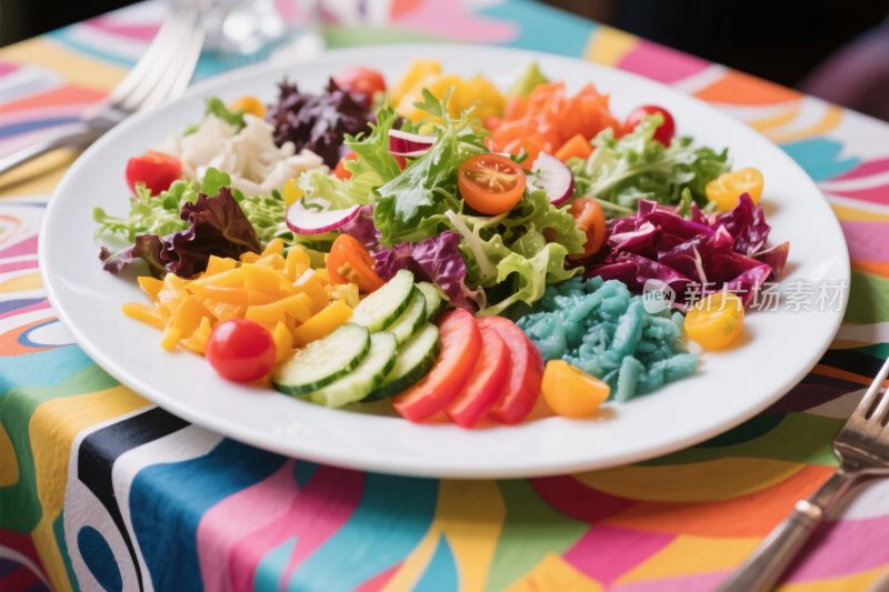 多彩沙拉盘