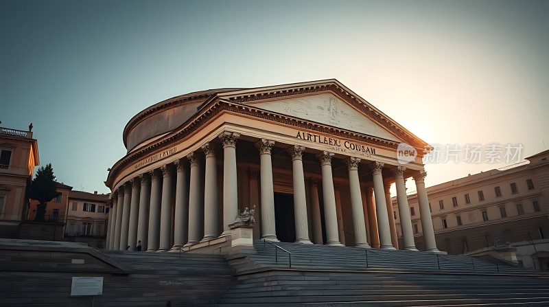 罗马万神殿日落美景