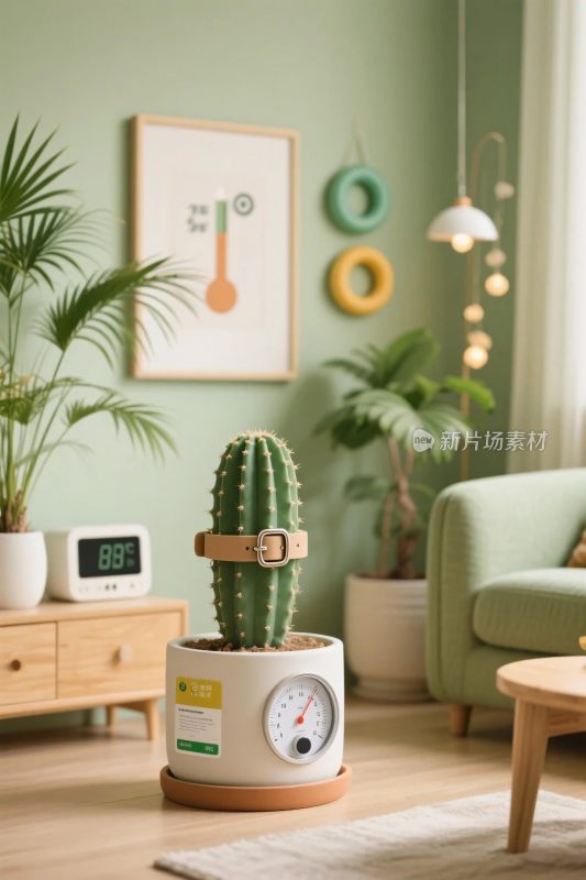 室内摆放仙人掌的温馨场景