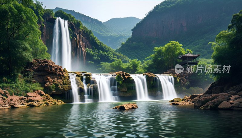 古龙峡瀑布奇观