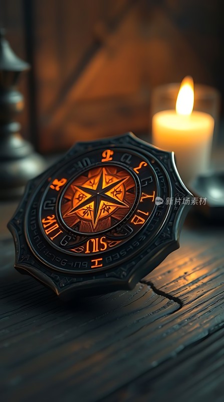 神秘罗盘与蜡烛
