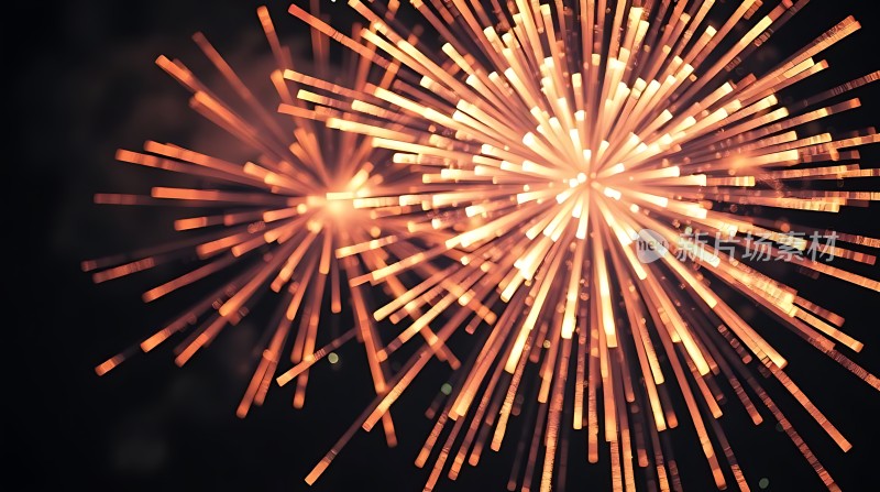 璀璨烟花绽放夜空