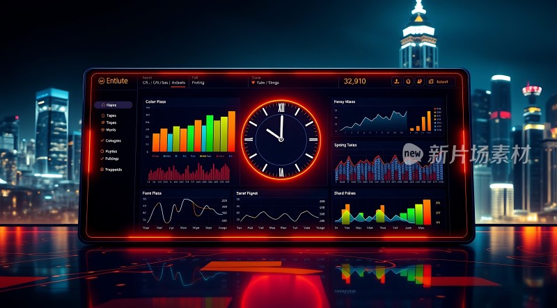 未来城市数据监控中心