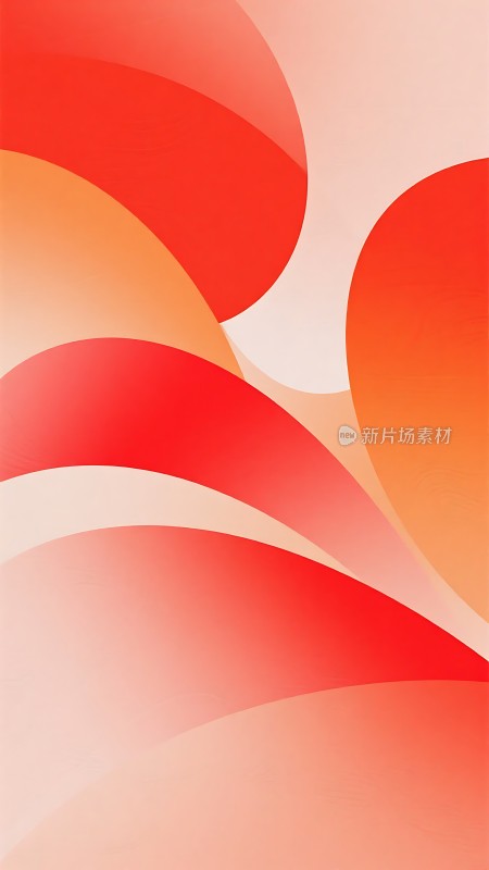 红色渐变抽象艺术