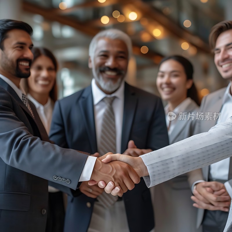商业合作握手言和