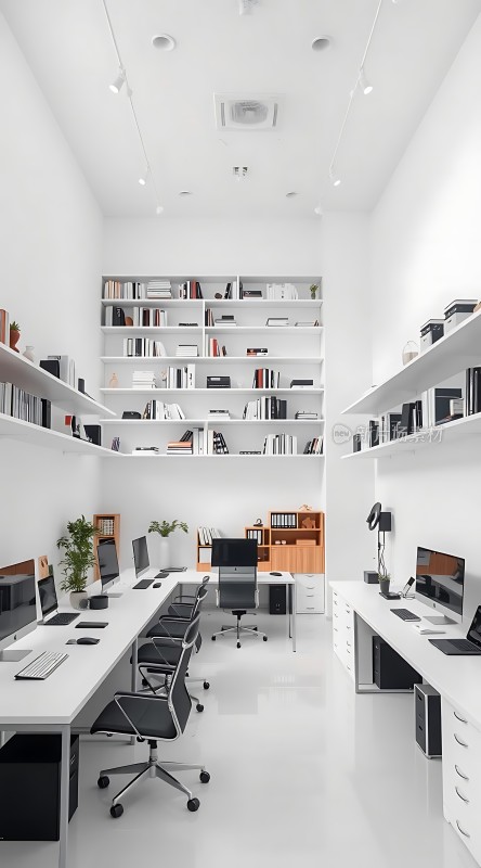 简约现代办公室整洁明亮的工作环境