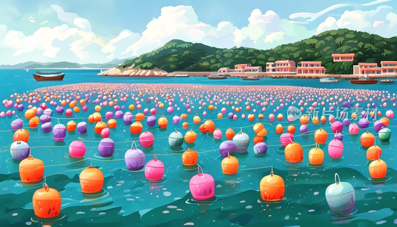 汕头南澳岛彩浮标