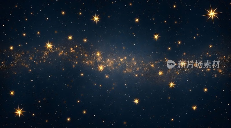 璀璨星空下的宇宙奇观