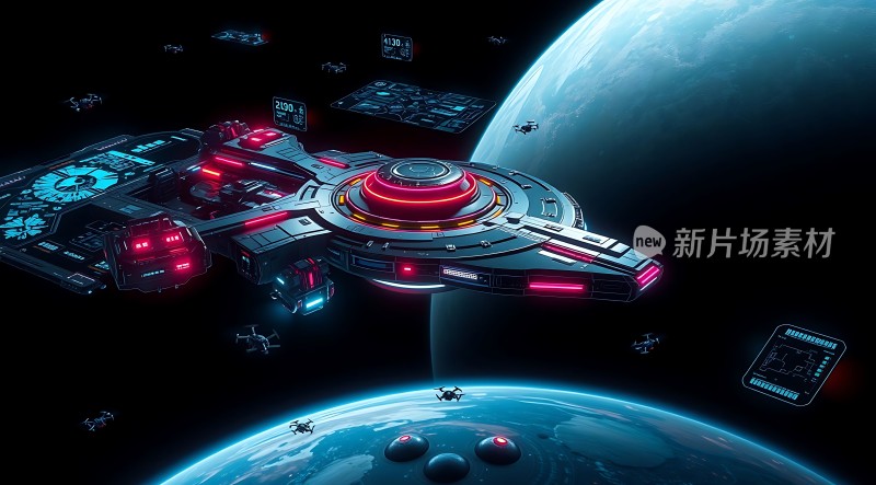 星际飞船探索未知宇宙