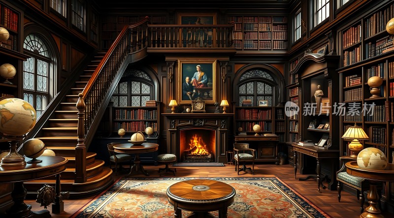 古董书房里的温暖与智慧