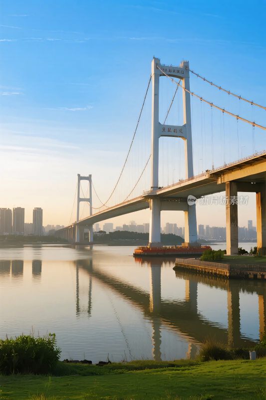 跨江大桥风景摄影