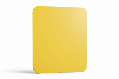 渲染矩形黄色匾空白推广广告海报图片