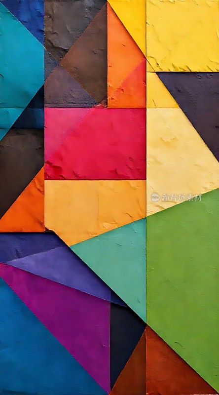 多彩几何艺术拼图