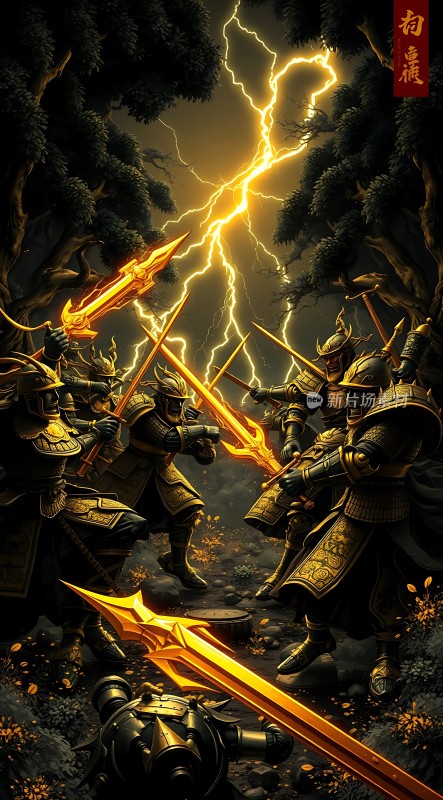 雷震天威金戈铁马战神兵
