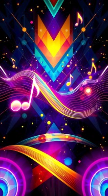 音乐旋律色彩斑斓