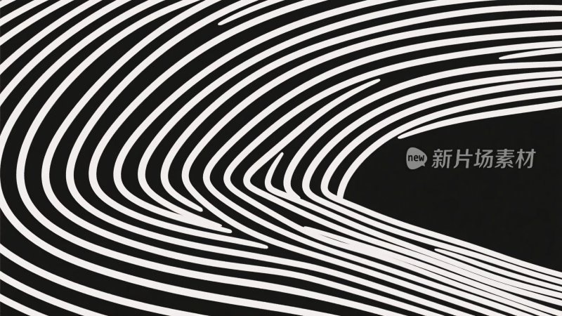 黑白线条抽象图案