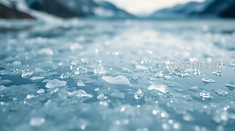 冰封山川晶莹剔透