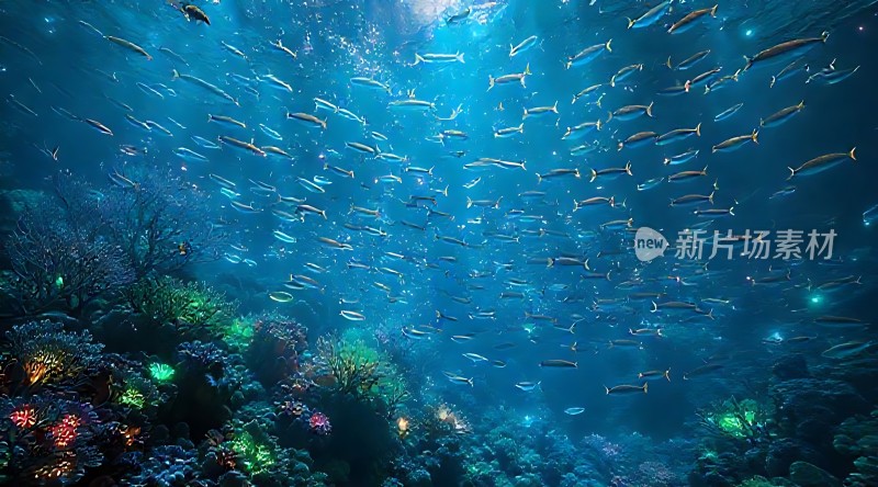 海洋之舞鱼群与珊瑚共舞