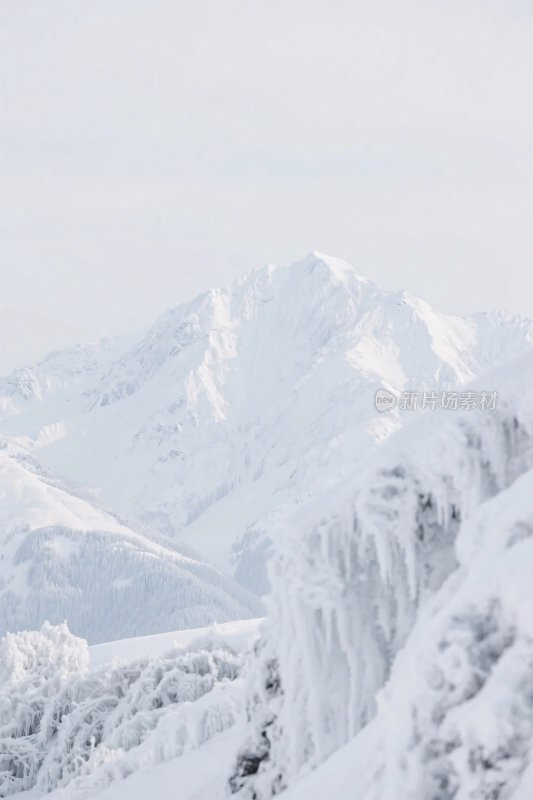 雪山雪景冬日景致