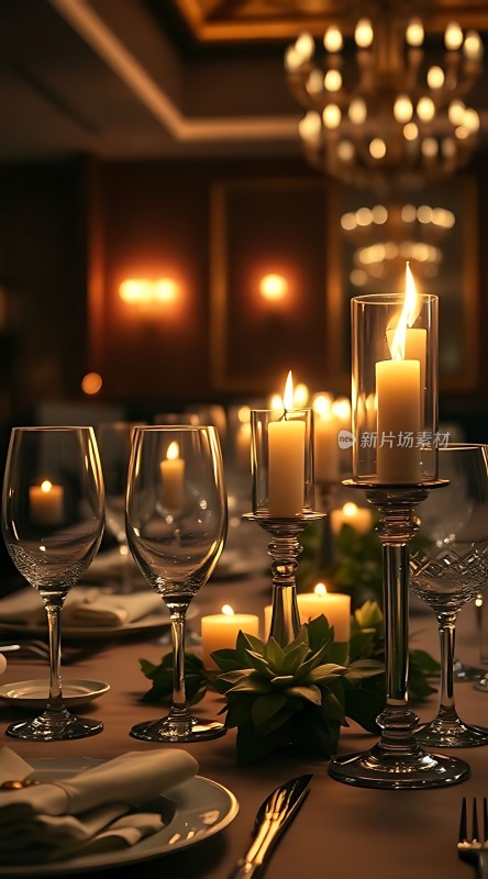 烛光晚餐浪漫温馨