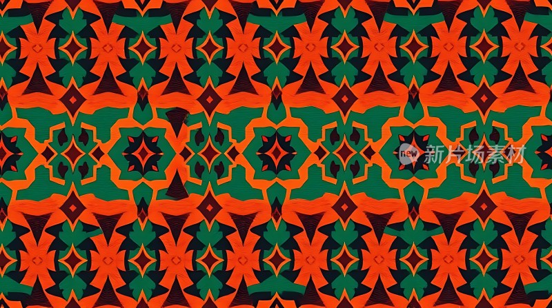 色彩斑斓的几何图案世界