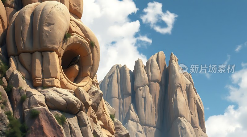 奇石林立鸟瞰群峰