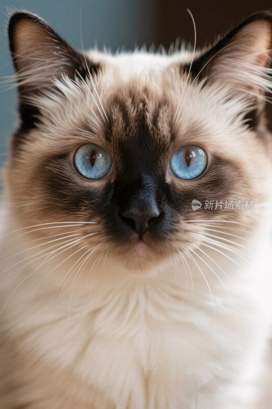 暹罗猫特写照片