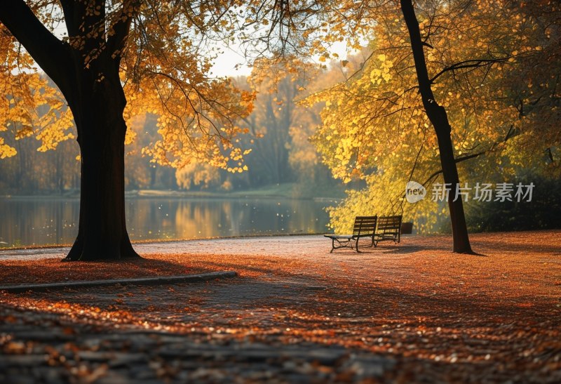 秋日公园美景