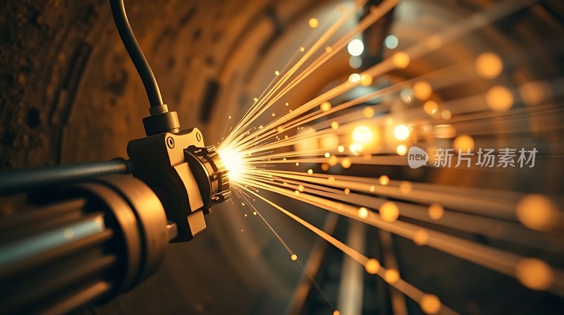 工业切割火花四溅