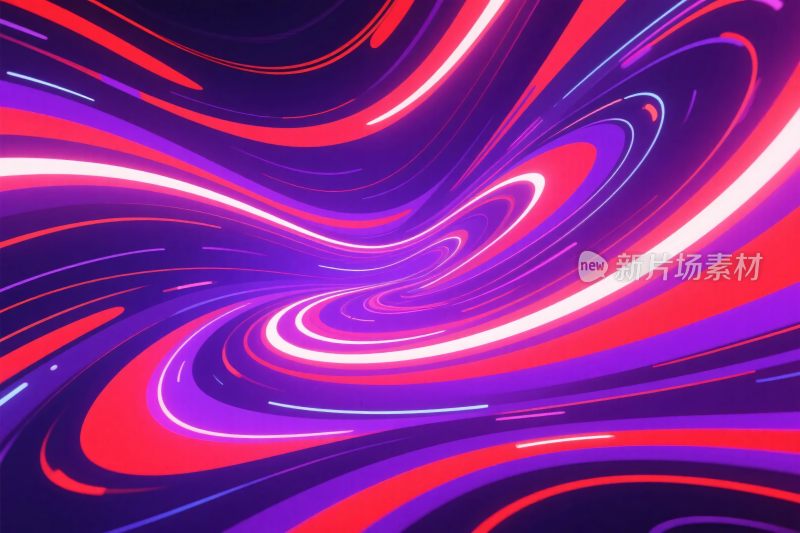 抽象色彩漩涡插画