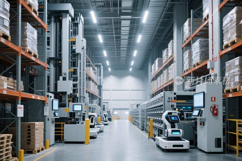 自动化仓库内部场景
