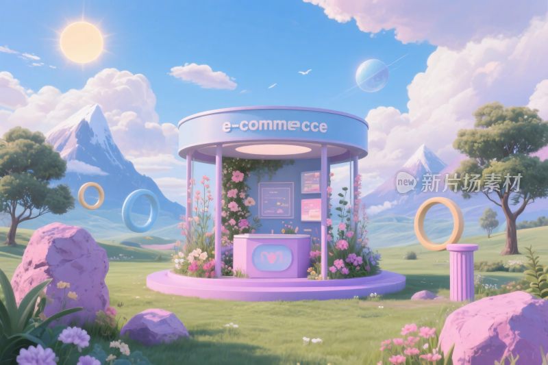 梦幻电商小屋场景