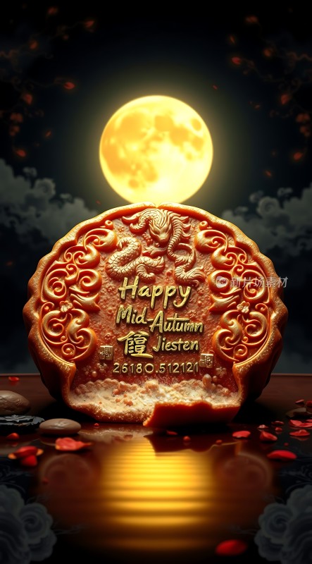 中秋月圆人团圆