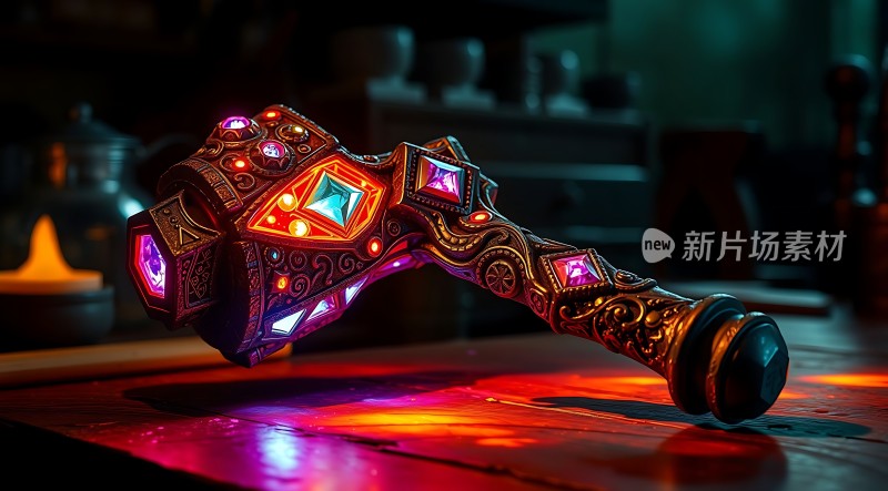 神秘宝锤宝石闪耀魔法力量觉醒！