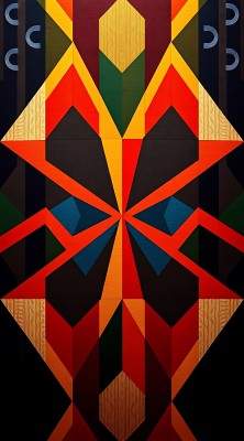 多彩几何艺术图案