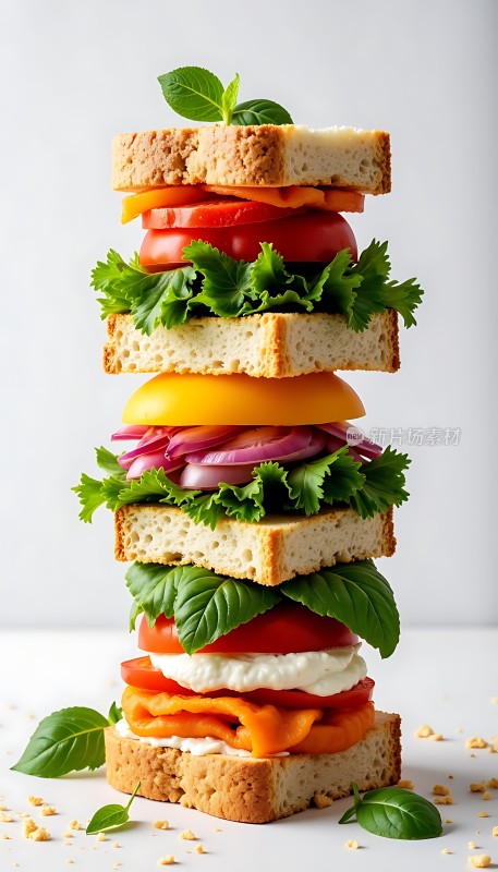 美味蔬菜三明治