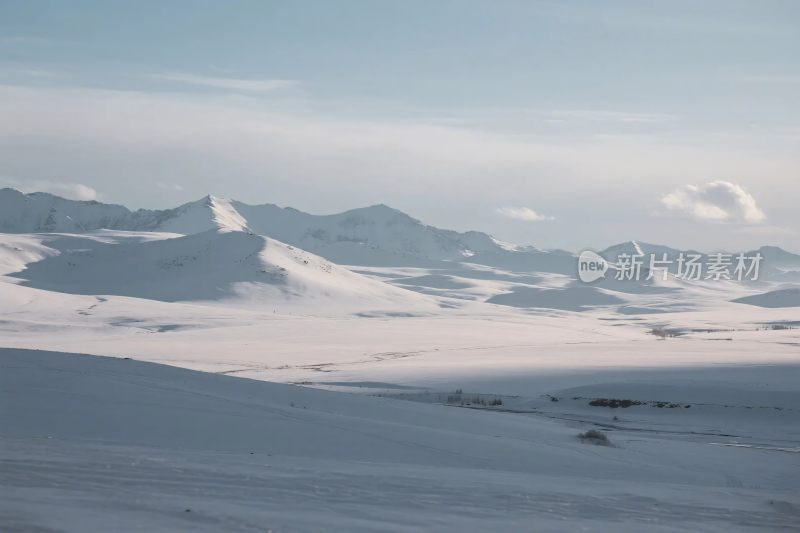 雪山雪景自然风光