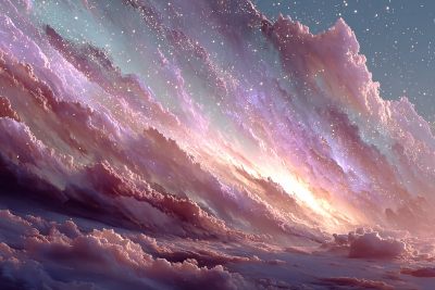 梦幻绚丽的云海星空景象 梦幻绚丽的云海星空景象