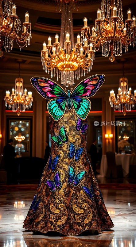 蝴蝶翅膀礼服