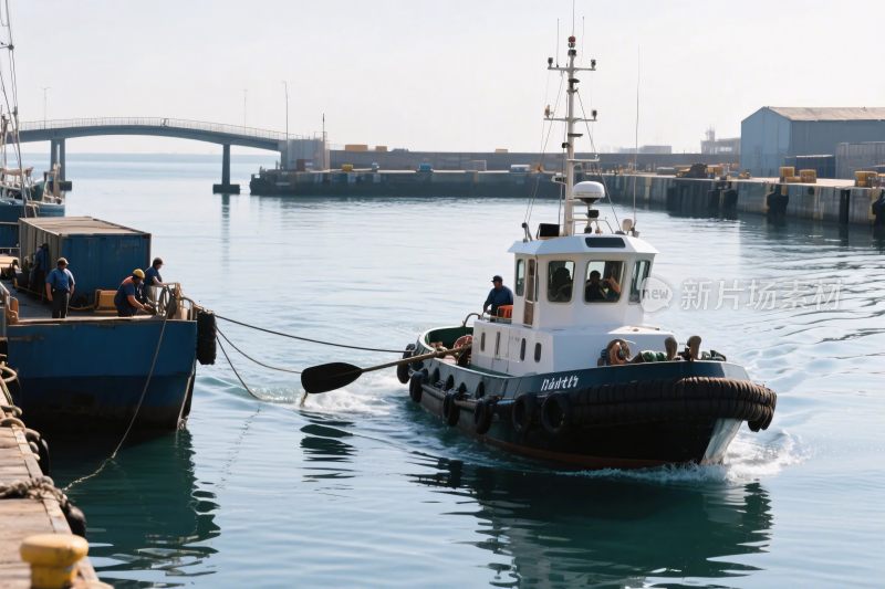 港口拖船作业场景