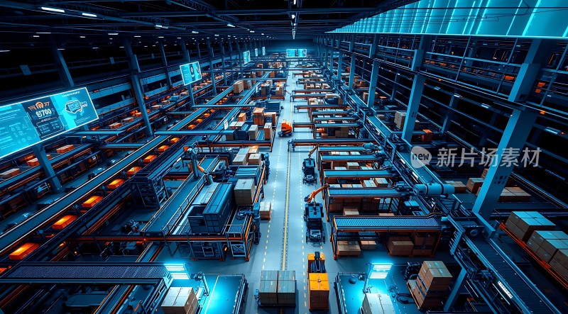 智能仓库未来物流中心